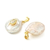 Natural Keshi Pearl Pendants PALLOY-JF05997-2