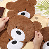 Computerized Embroidery Polyester with Fur Iron on/Sew on Patches DIY-WH0671-397C-3