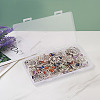 20Pcs 10 Style Natural Chip Gemstone Keychain KEYC-KS0001-05-10