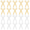 20Pcs 2 Colors 201 Stainless Steel Pendants STAS-DC0012-83-1