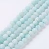 Natural Amazonite Beads Strands G-J376-19F-6mm-1