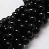 Natural Obsidian Round Beads Strands G-G735-19-6mm-1