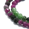 Natural Ruby in Zoisite Beads Strands G-P457-A03-29-2