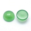 Natural Dyed & Heated Green Onyx Agate Cabochons X-G-P393-R38-12mm-2