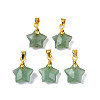 Natural Green Aventurine Charms G-N326-142-07-2