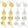 10Pcs 2 Colors Brass Pendants KK-YW0004-34-1