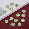 Initial Letter A~Z Alphabet Enamel Charms ENAM-Q437-01-6