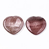 Natural Strawberry Quartz Thumb Worry Stone G-N0325-01Z-2