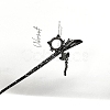 Alloy Cat Hair Sticks PW-WG9C2DB-01-4