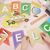 2 Sets 2 Styles Welcome Come Back & School Supplies Paper Banners DIY-GF0008-73-3
