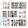 Stainless Steel DIY Nail Art Templates MRMJ-WH0092-017-3