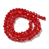 Opaque Solid Color Imitation Jade Glass Beads Strands EGLA-A039-P4mm-D02-2