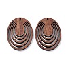 Walnut Wood Laser Cut Pendants WOOD-Q051-04F-1