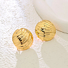 Alloy Textured Half Round Stud Earrings AZ7064-4-1