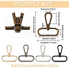 10Pcs 5 Colors Zinc Alloy Swivel Clasps FIND-HY0003-09-2