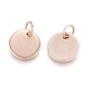 Ion Plating(IP) 304 Stainless Steel Charms EJEW-L238-03C-RG-2