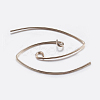 Brass Earring Hooks KK-K197-60G-2
