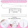 6Pcs 304 Stainless Steel Cable Chain Necklaces for Men Women NJEW-SC0001-80B-2