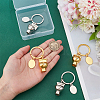 4Pcs 2 Styles Zinc Alloy Mini Toilet Pendant Keychain KEYC-PH0002-13-3