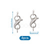 Brass Double Opening Lobster Claw Clasps FIND-TA0001-46P-7