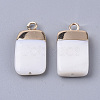 Electroplate Freshwater Shell Pendants LS-SHEL-S276-62A-2