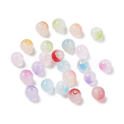 Glass Imitation Jade Beads X-GLAA-P029-03A-1