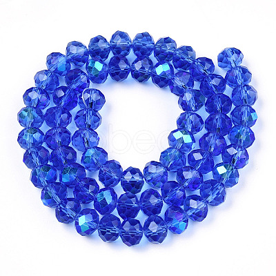 Electroplate Glass Beads Strands X1-EGLA-A034-T4mm-L26-1
