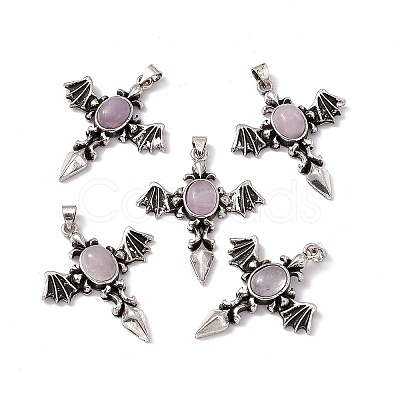 Natural Charoite Pendants KK-A173-05AS-08-1