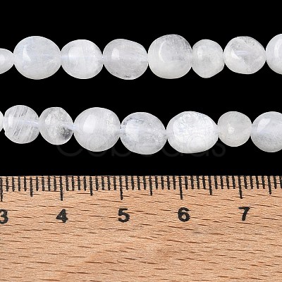 Natural Rainbow Moonstone Beads Strands G-Q961-27-1