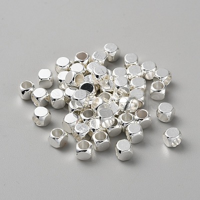 Cube Brass Beads KK-WH0081-64D-1