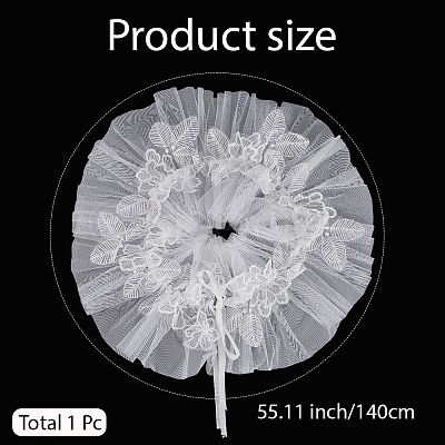 Polyester Lady Tulle Collars AJEW-WH20072-25C-1
