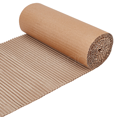 Single Face Corrugated Cardboard Roll for Packing DIY-WH0671-194A-01-1