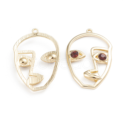 Alloy Open Back Bezel Pendants LS-PALLOY-I197-01G-1