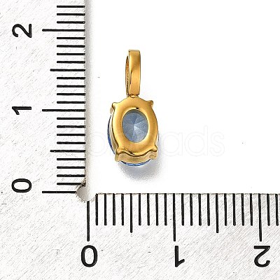 Ion Plating(IP) 304 Stainless Steel Rhinestone Pendants STAS-A104-11G-08-1