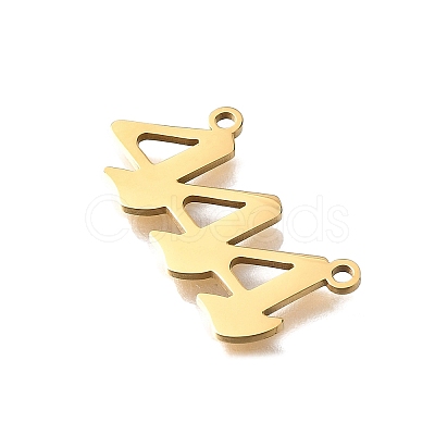 304 Stainless Steel Pendants STAS-D382-04D-G-1