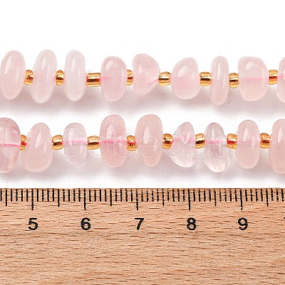 Natural Rose Quartz Beads Strands G-RM250109-A17-1