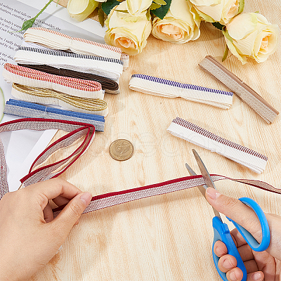 14Pcs 14 Styles Polycotton & Polyester Ribbon OCOR-FH0001-35A-1
