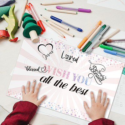 Rectangle Paper Farewell Greeting Card AJEW-WH0522-007-1