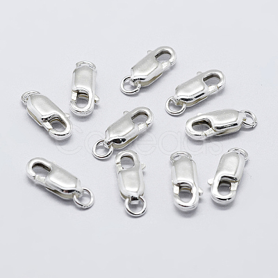 925 Sterling Silver Lobster Claw Clasps STER-K167-075D-S-1