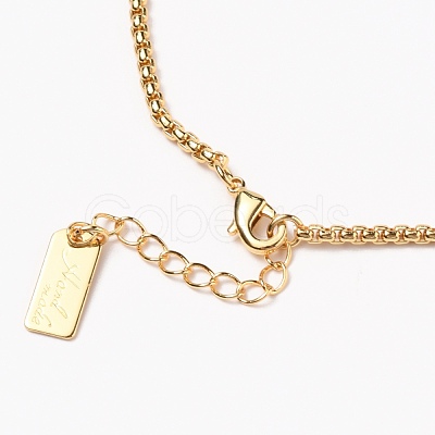 Brass Box Chain Bracelets BJEW-H537-04G-1