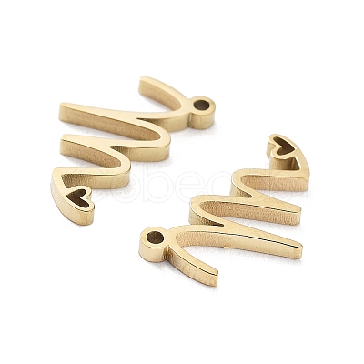 304 Stainless Steel Charms STAS-M327-02G-M-1