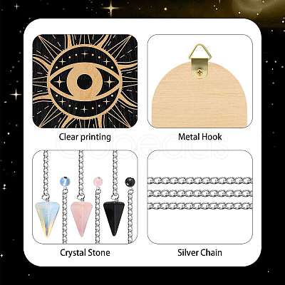 1 Set Hanging Wooden Display Shelf DIY-CP0008-65C-1