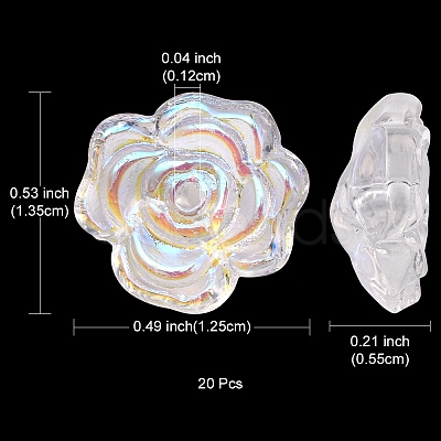Transparent Glass Beads EGLA-YW0001-63-1