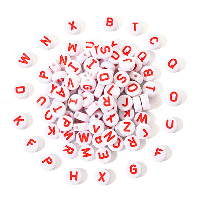 Opaque White Acrylic Beads SACR-YW0001-23E-1