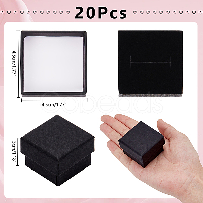 Kraft Cotton Filled Cardboard Paper Jewelry Gift Boxes CBOX-WH0003-01A-1