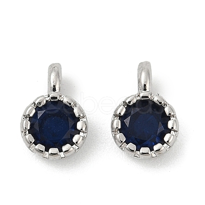 Brass Pave Cubic Zirconia Pendants KK-H204-03P-M-1