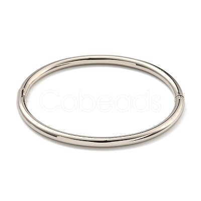 Non-Tarnish 202 Stainless Steel Hinged Plain Bangles BJEW-M317-05P-1