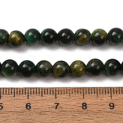 Grade AB Natural Tiger Eye Beads Strands G-B133-A02-6MM-02-1