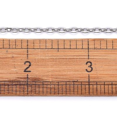Tarnish Resistant 304 Stainless Steel Cable Chains CHS-K002-02-3mm-1