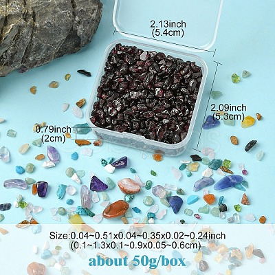 50G Natural Obsidian Chip Beads G-YW0001-59-1
